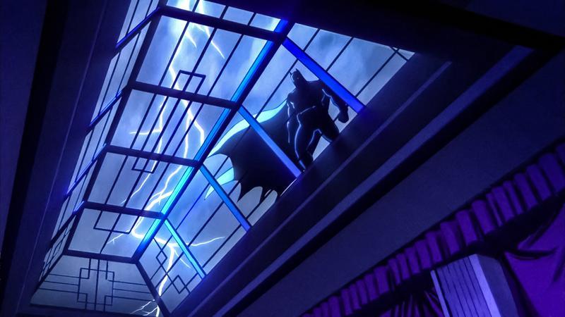 Batman looking through a sky window in Creature Commandos Episode 6