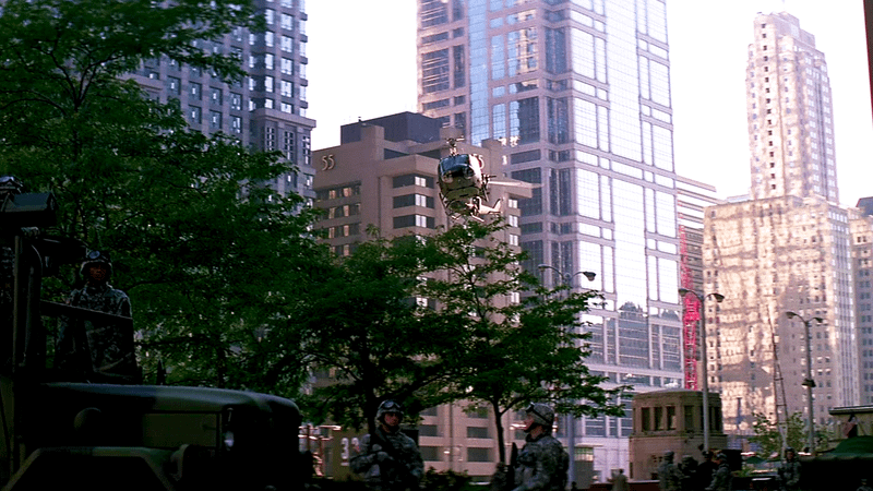Gotham City in Christopher Nolan's Dark Knight.