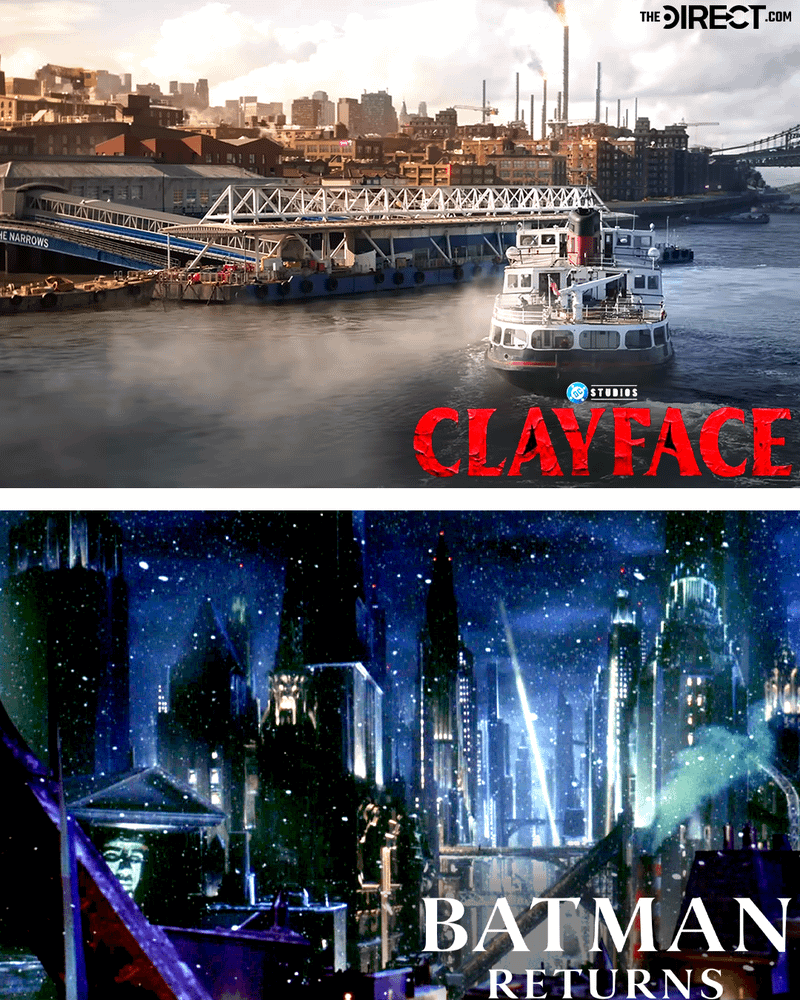 Gotham in The Batman Returns versus Gotham in Clayface.