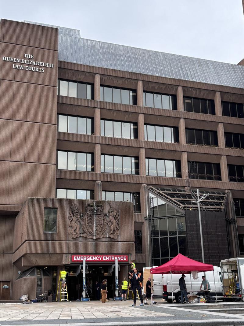 The Queen Elizabeth II Law Courts building from set of Clayface