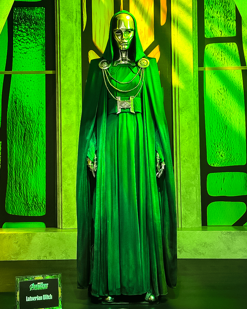 Avengers: Doomsday, Green Latverian Witch costume at Comic-Con.