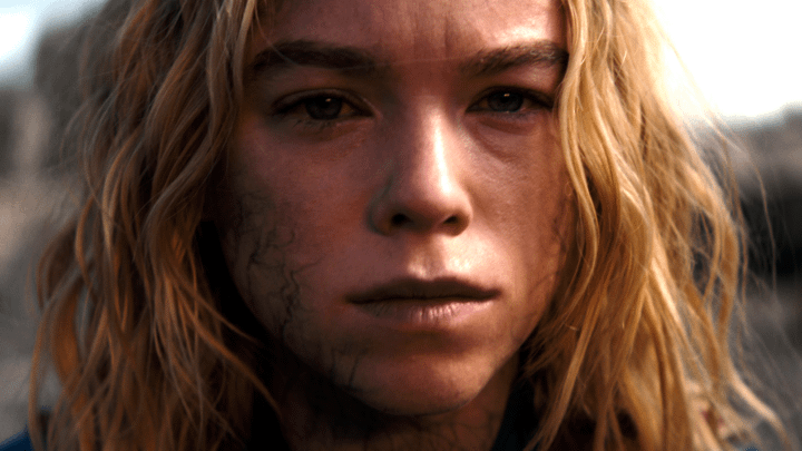 Supergirl in a weakened state in the Supergirl movie.