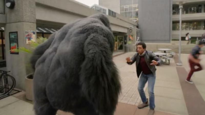 Gorilla Grodd hunting down Barack Obama in Legends of Tomorrow.