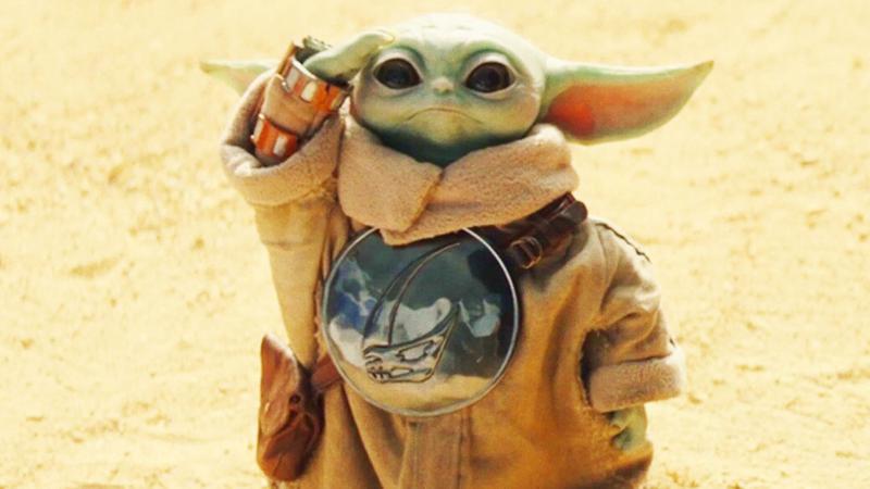 Star Wars character Grogu in The Mandalorian & Grogu.