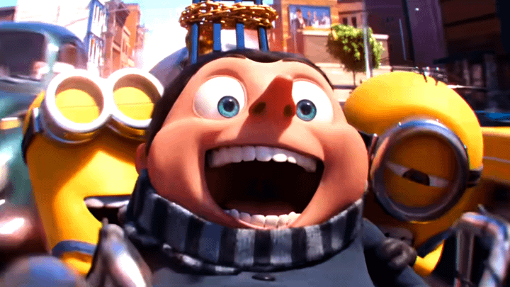 Gru and the Minions in Minions.
