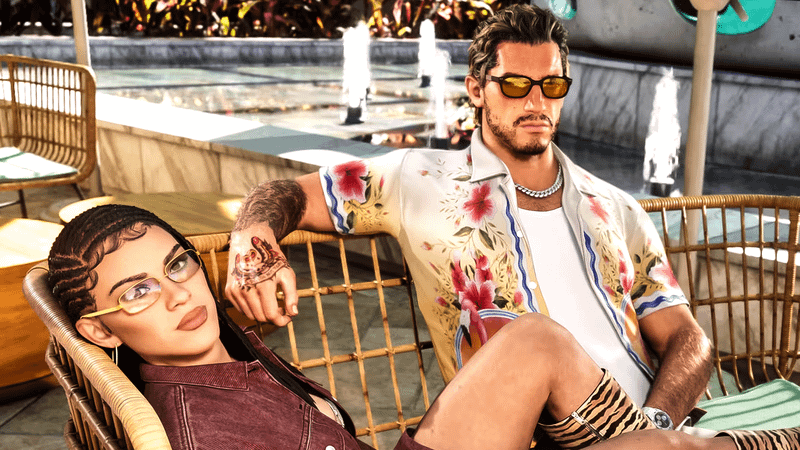 Jason and Lucia in Grand Theft Auto 6.