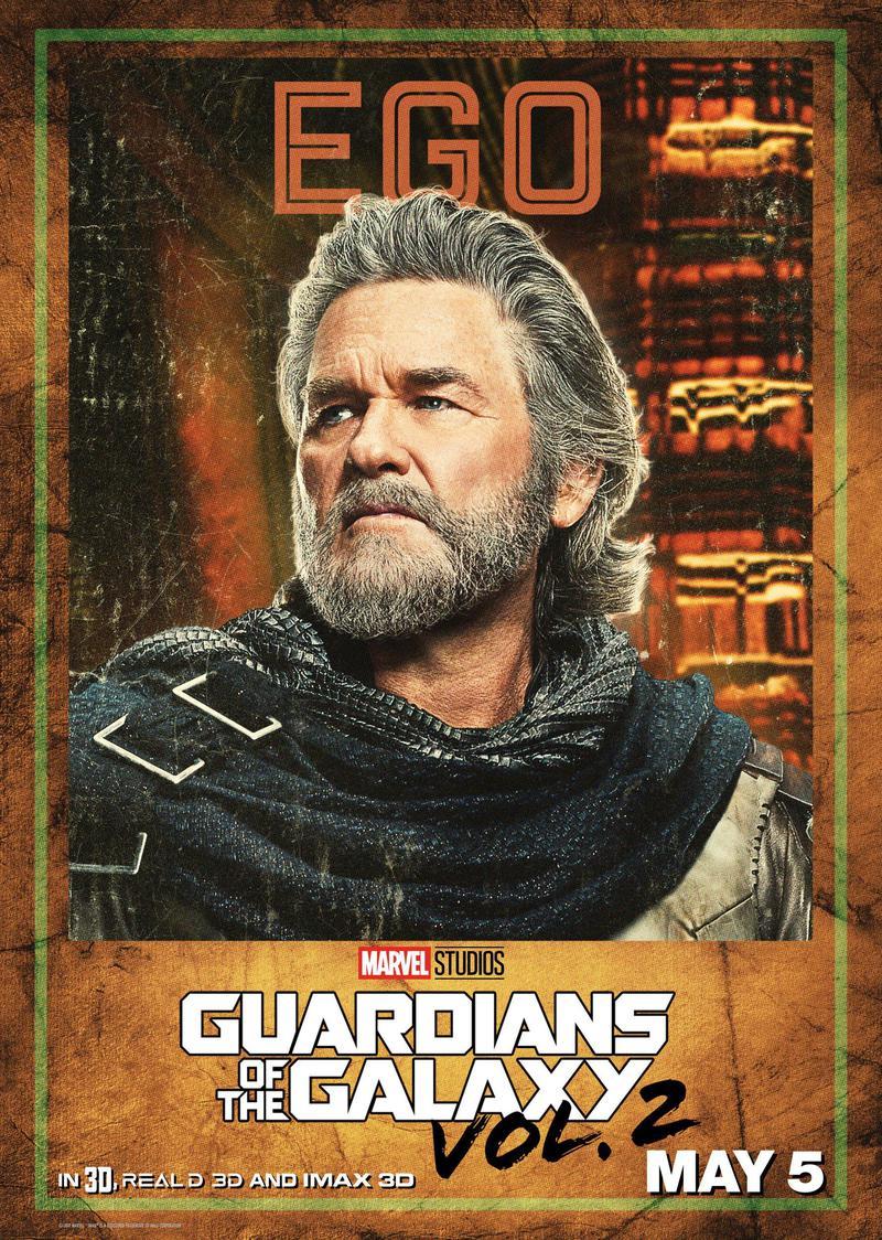 Kurt Russell as Ego the Living Planet in 'Guardians of the Galaxy Vol. 2' poster.