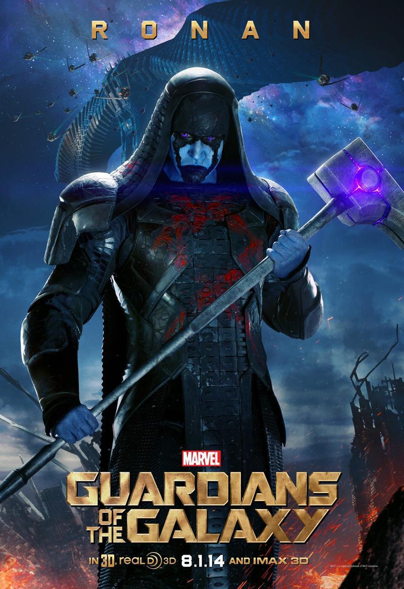 Lee Pace as Ronan the Accuser in 'Guardians of the Galaxy' poster.