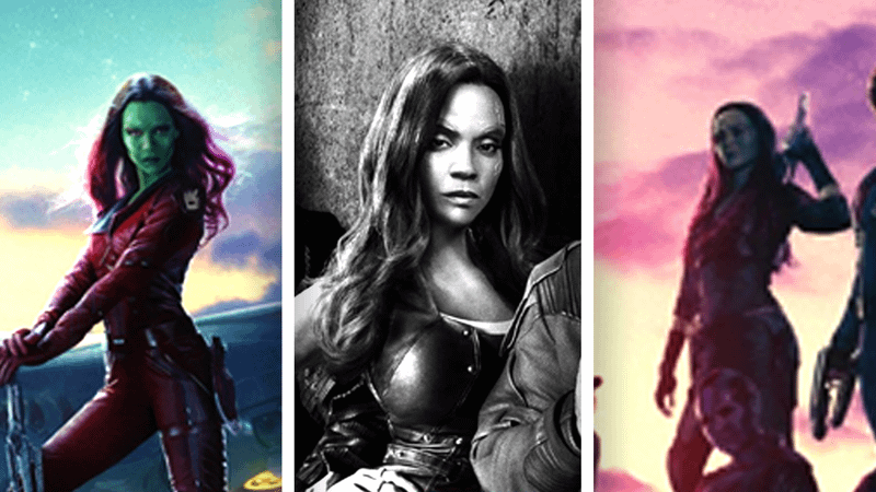 Gamora in Guardians of the Galaxy.