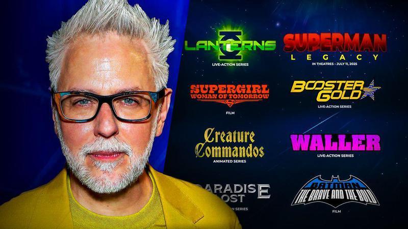 James Gunn with the slate on DCU projects.