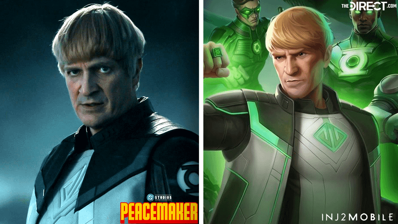 Guy Gardner in Peacemaker and Injustice Mobile.