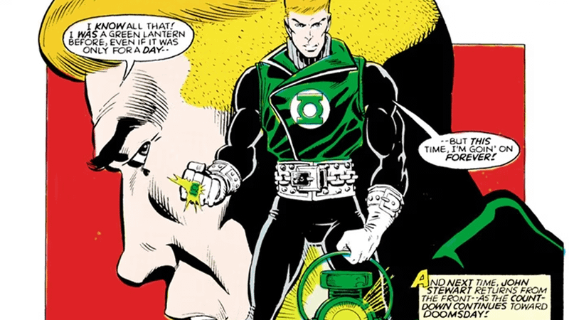 Guy Gardner becomes a Green Lantern in DC Comics