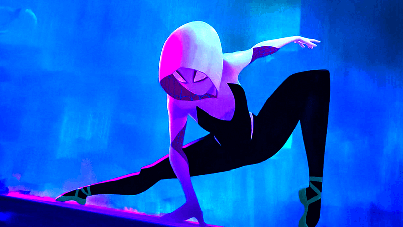Spider-Gwen in Across the Spider-Verse.