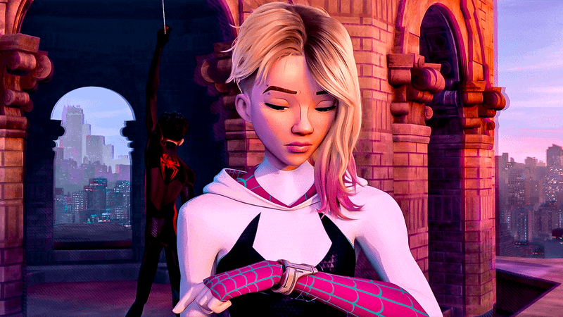 Spider-Gwen from 'Spider-Man: Across the Spider-Verse.'