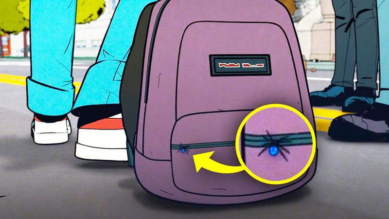 Spider on backpack in Your Friendly Neighborhood Spider-Man.