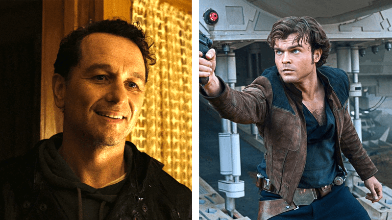 Matthew Rhys in Widow's Bat / Alden Ehrenreich as Han Solo.