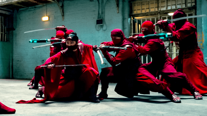 Members of the Hand holding weapons in Spider-Man: Brand New Day.