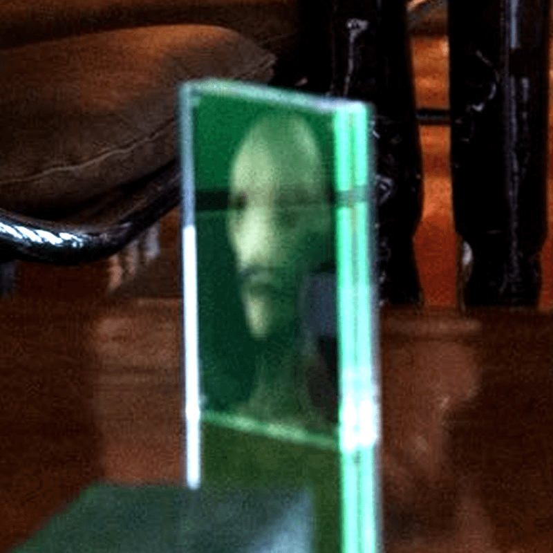 A close-up of the Mr. Handsome picture in Superman
