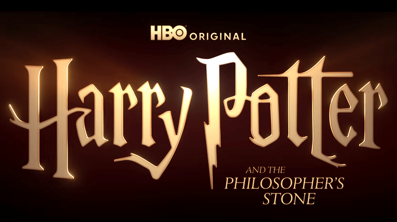 'Harry Potter and the Philospher's Stone' HBO Max title card.