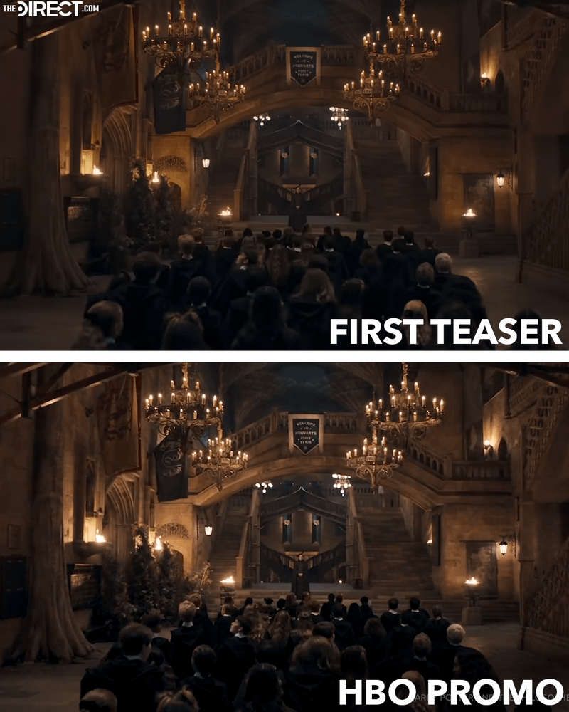 The Great Hall in HBO's Harry Potter series.