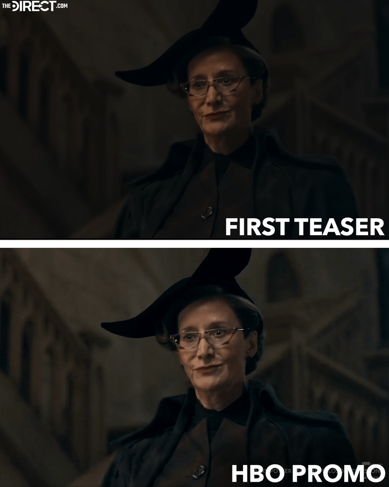 McGonagall in a dark and light version of the same moment.