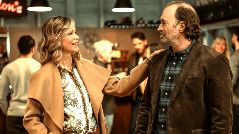 Kate Vernon as Helen Culver & Scott Patterson as Sully in Sullivan's Crossing Season 3