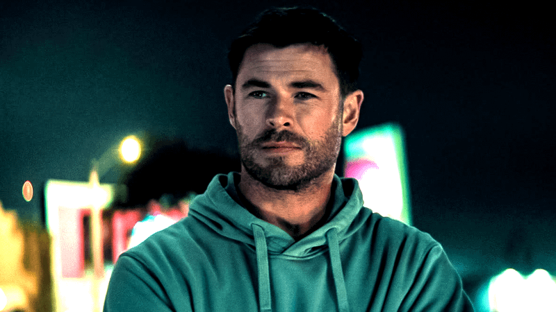 Chris Hemsworth wearing a hoodie.