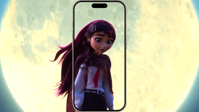 A shot of Billie, a character from Disney's Hexed.