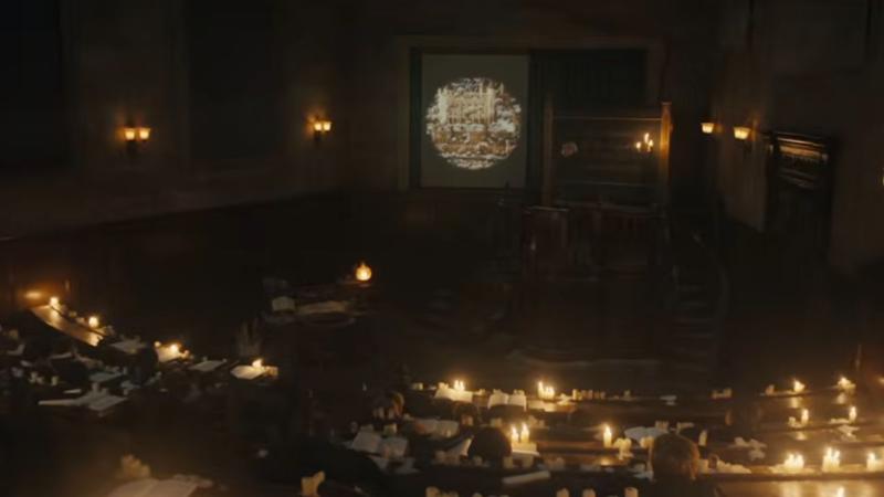 History of Magic classroom in the Harry Potter TV show.