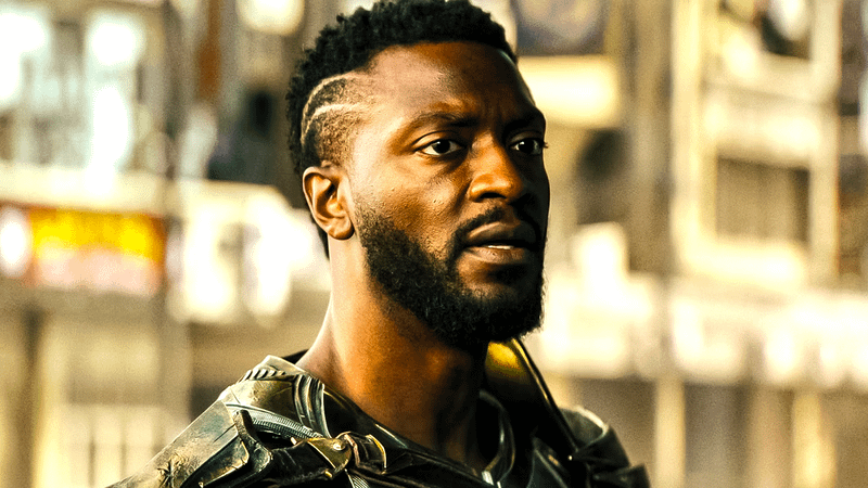 Aldis Hodge as Hawkman in Black Adam.
