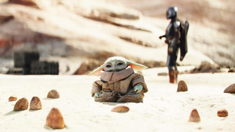 Grogu at The Mandalorians' Covert.