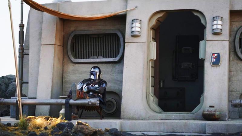 Din Djarin at his home from The Mandalorian Season 3.