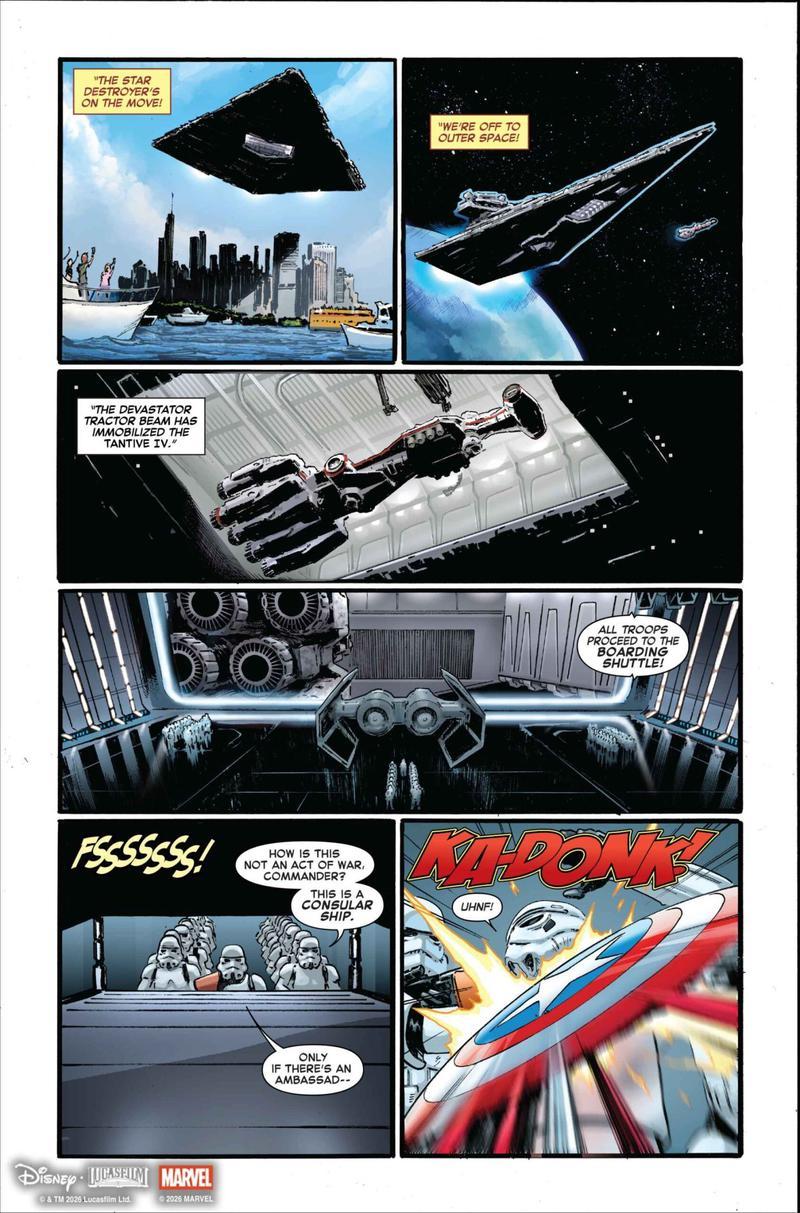 Preview of Star Wars/Marvel: Hope Assembles.