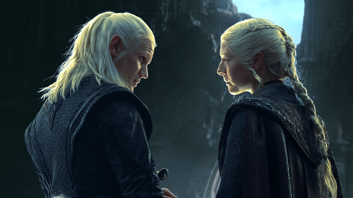 Daemon and Rhaenyra Targaryen in House of the Dragon