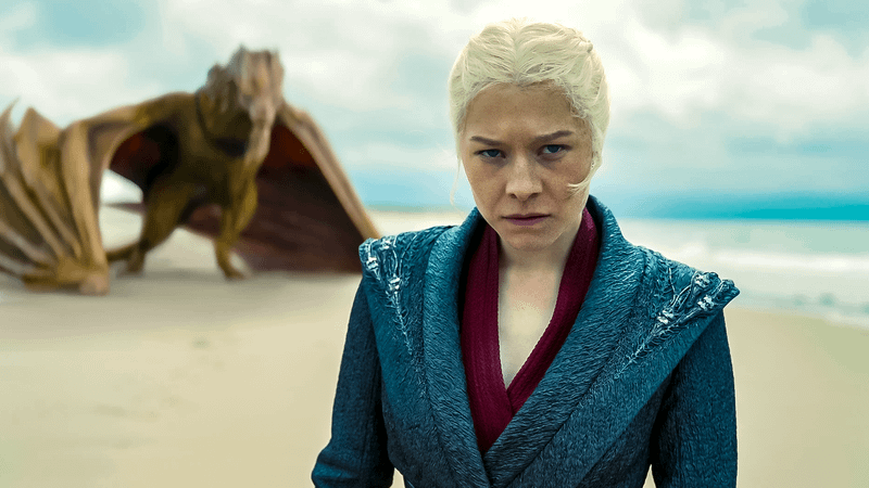 Emma D'Arcy as Rhaenyra Targaryen in House of the Dragon.