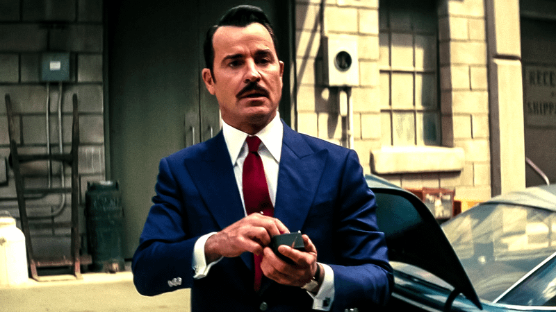 Justin Theroux as the human Mr. Robert House in Fallout Season 2.