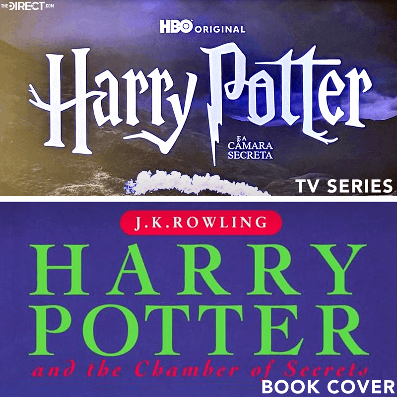 Harry Potter and the Chamber of Secrets, HBO Season 2 vs. book logo.