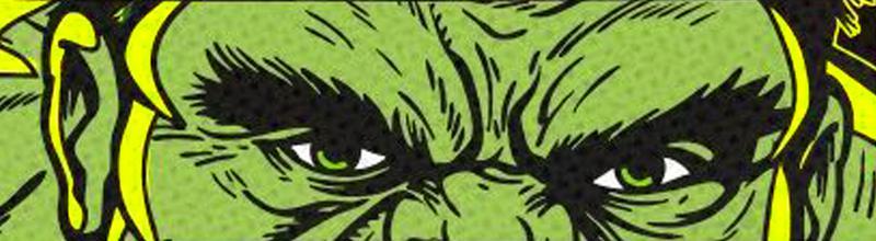 Hulk's green face in Spider-Man: Brand New Day.