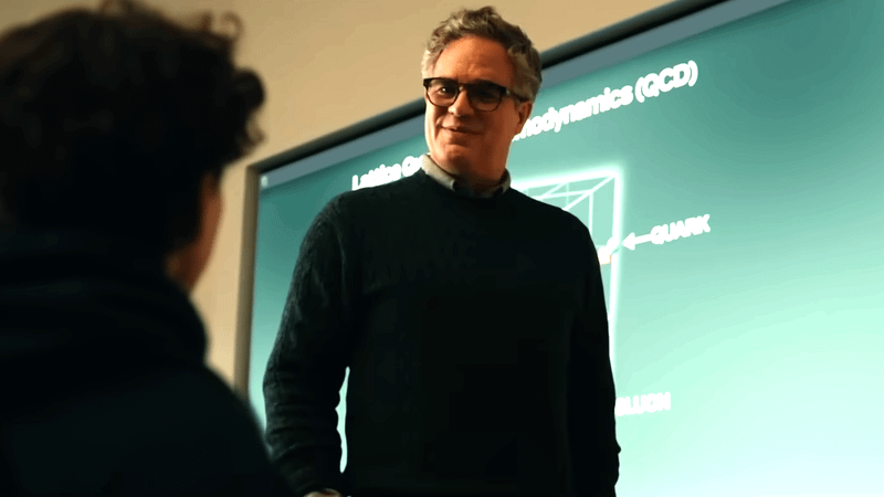 Bruce Banner talking to Peter Parker in Spider-Man Brand New Day trailer.