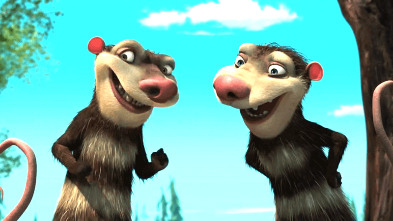 Eddie & Crash in Ice Age