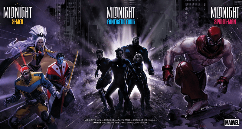 Midnight line from Marvel Comics.