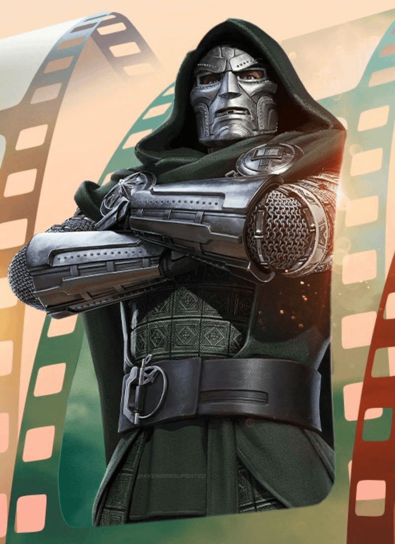 Doctor Doom in his armor in Avengers: Doomsday.