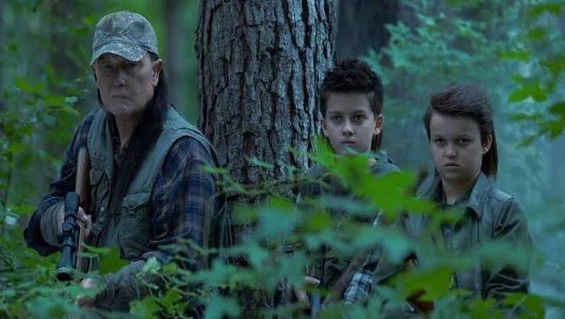 Christopher, Auggie and Keith Smith in Peacemaker.