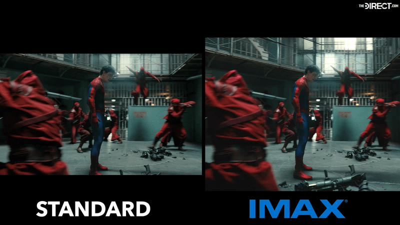 Spider-Man Brand New Day, The Hand ending fight in standard vs IMAX.