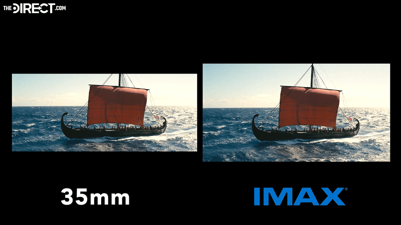 Greek ship from 'The Odyssey' in 35mm and IMAX formats.