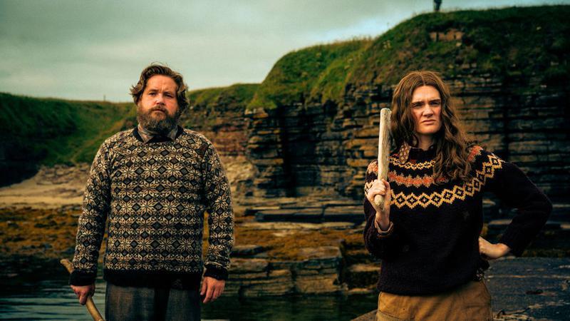 Grant O'Rourke and Gayle Rankin in The Incomer.
