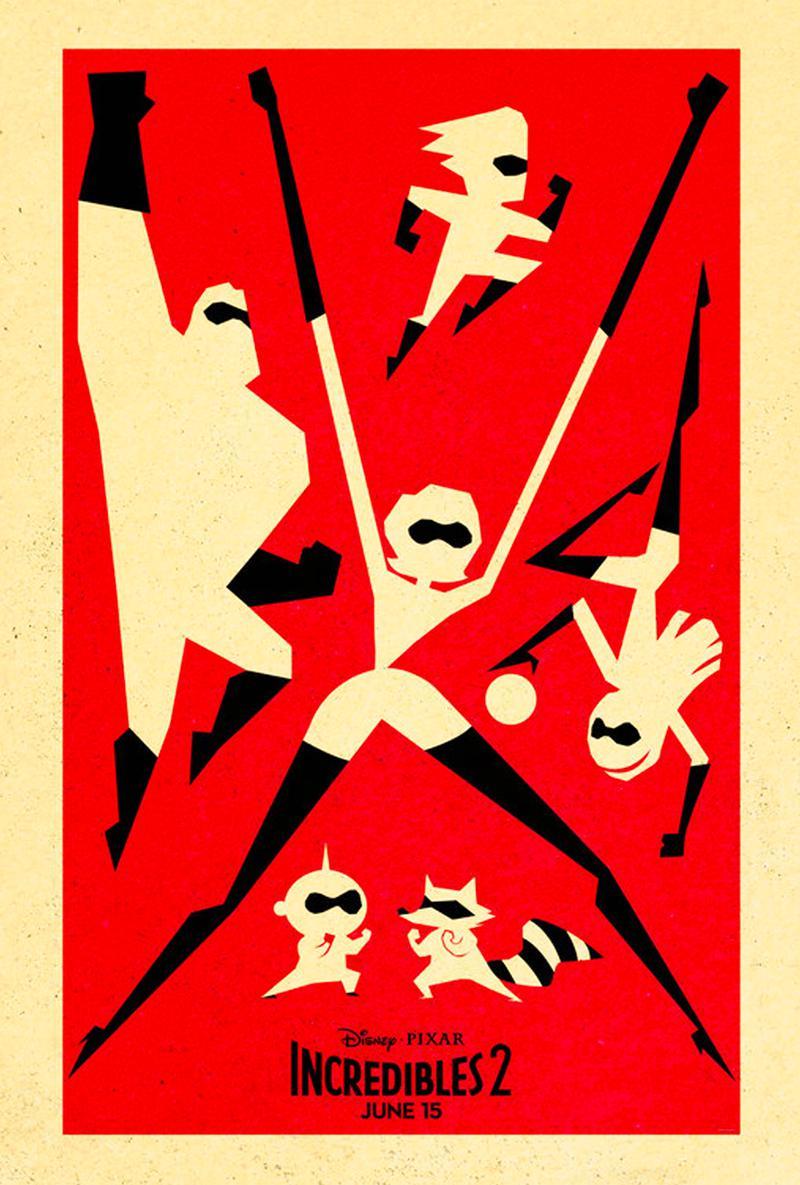 Incredibles 2 abstract poster.