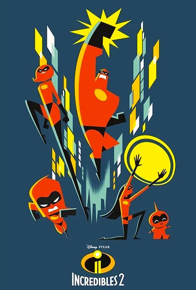 Eric Tan Incredibles 2 poster.