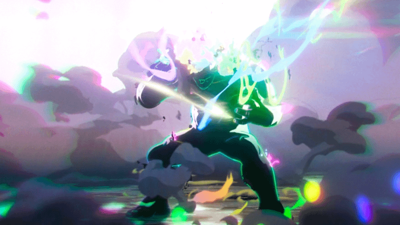 Hulk taking on the power of the infinity stones.