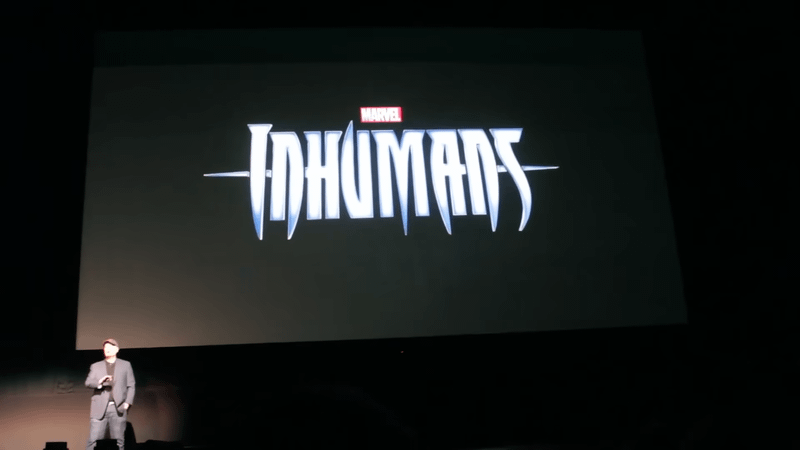 Kevin Feige announcing Inhumans for Phase 3.